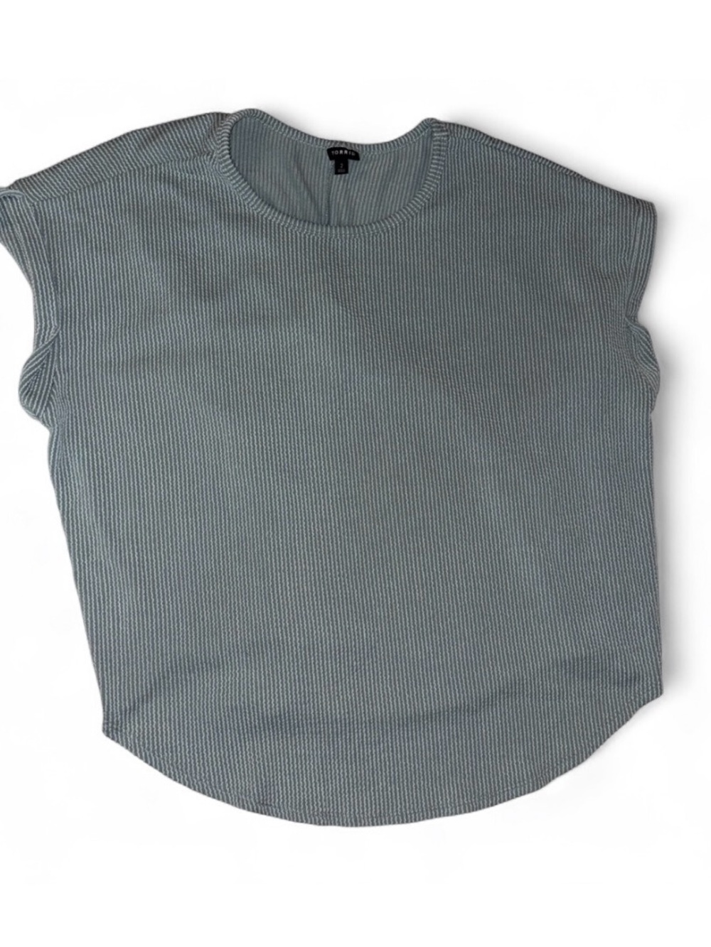 torrid Light Green Waffle Knit Short Sleeve Top